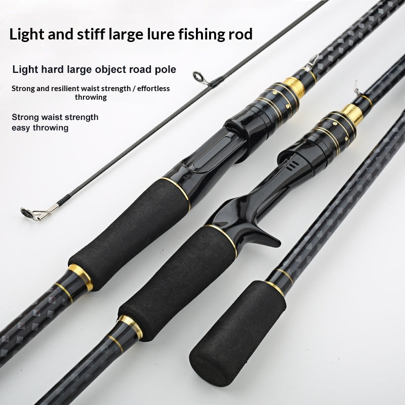 Carbon Fiber Straight-handle Gun-handle Fishing Rod