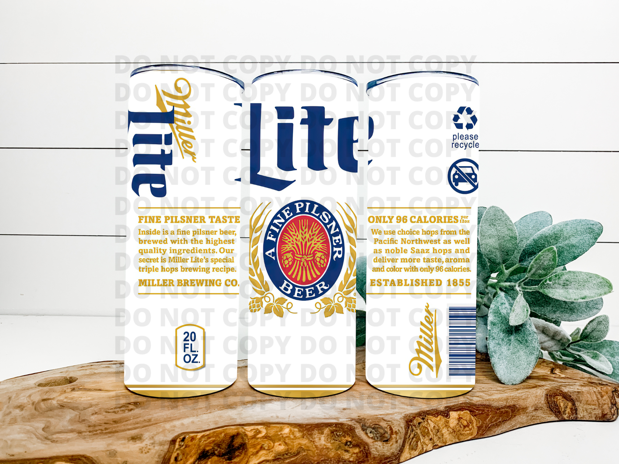 Miller Lite Stainless Steel Tumbler