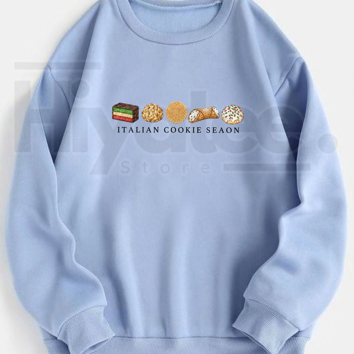 Italian Cookie Christmas Sweatshirt, Retro Holiday Bakery Graphic Pullover