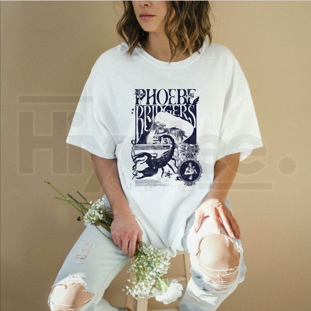 Phoebe Bridgers On Tour T-Shirt – Harajuku Style Indie Rock Unisex Graphic Tee