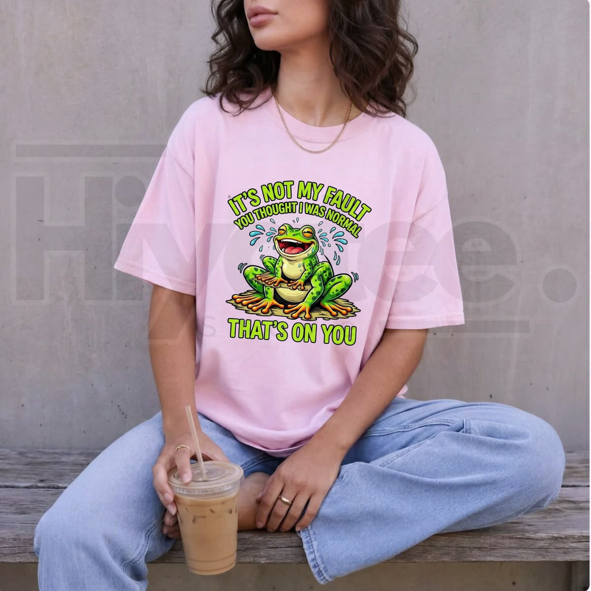 It’s Not My Fault That’s On You Funny Frog T-Shirt – Unbothered Sarcastic Graphic Tee