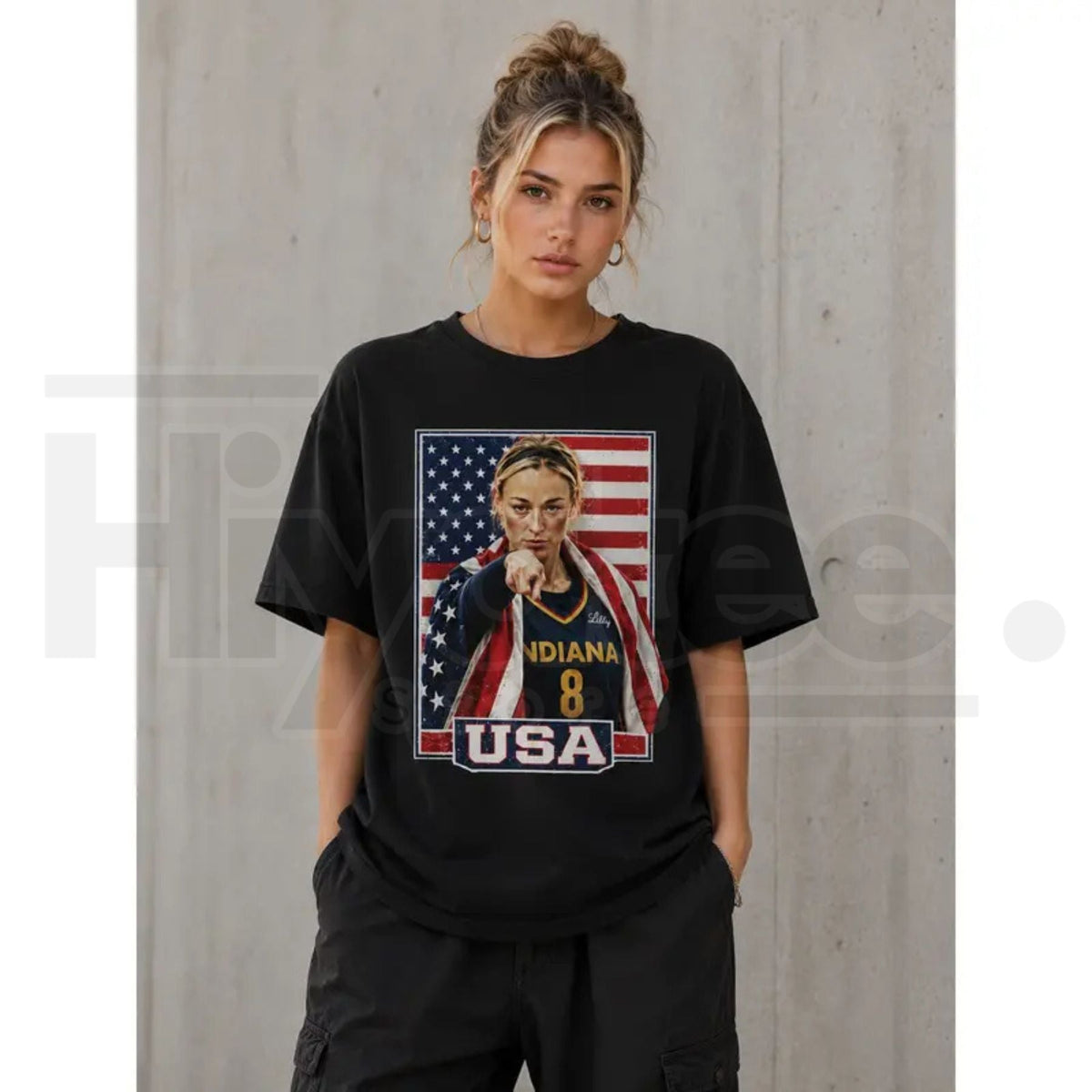 Sophie Cunningham USA Pride Graphic Tee – Patriotic Basketball Fan Shirt