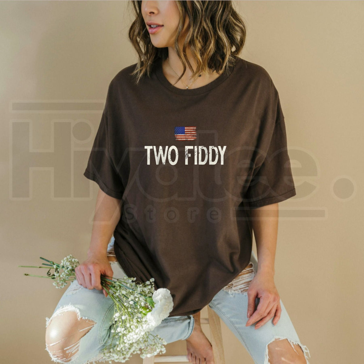 Two-Fiddy 250th Anniversary T-Shirt – Funny 4th of July Patriotic Tee, Humorous Independence Day Graphic Shirt for Men & Women