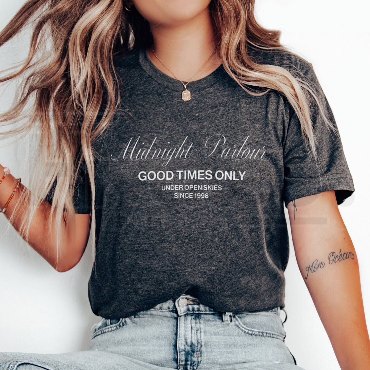 Pacsun Men's Midnight Parlour T-Shirt – Retro Streetwear Graphic Tee