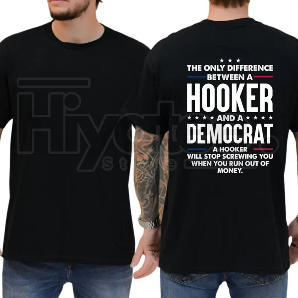"The Only Difference" – Bold Sarcastic Political Parody Unisex Top
