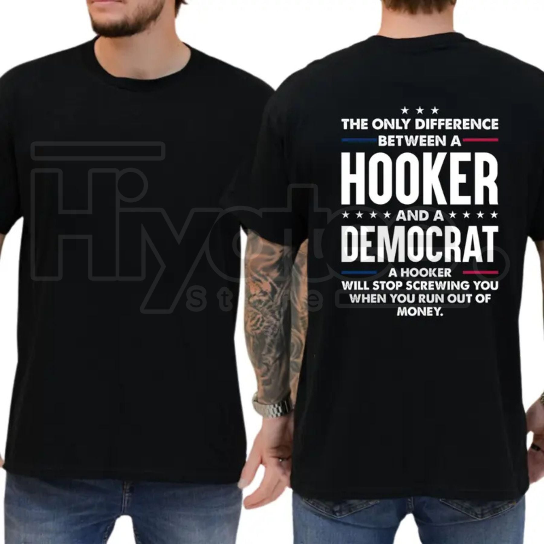 "The Only Difference" – Bold Sarcastic Political Parody Unisex Top