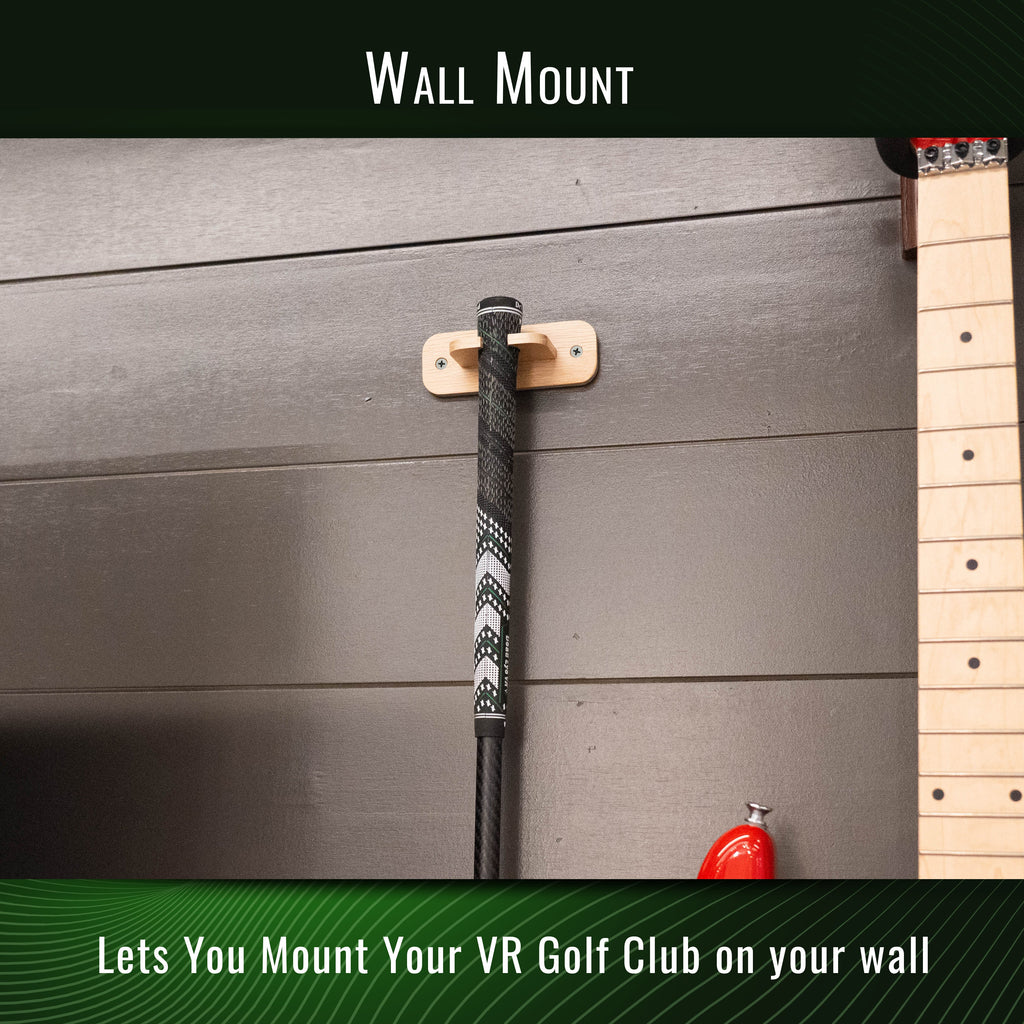 DriVR Wall Mount System -  Storage System for Standard and Putter Gripped DriVR VR Golf Club Handles