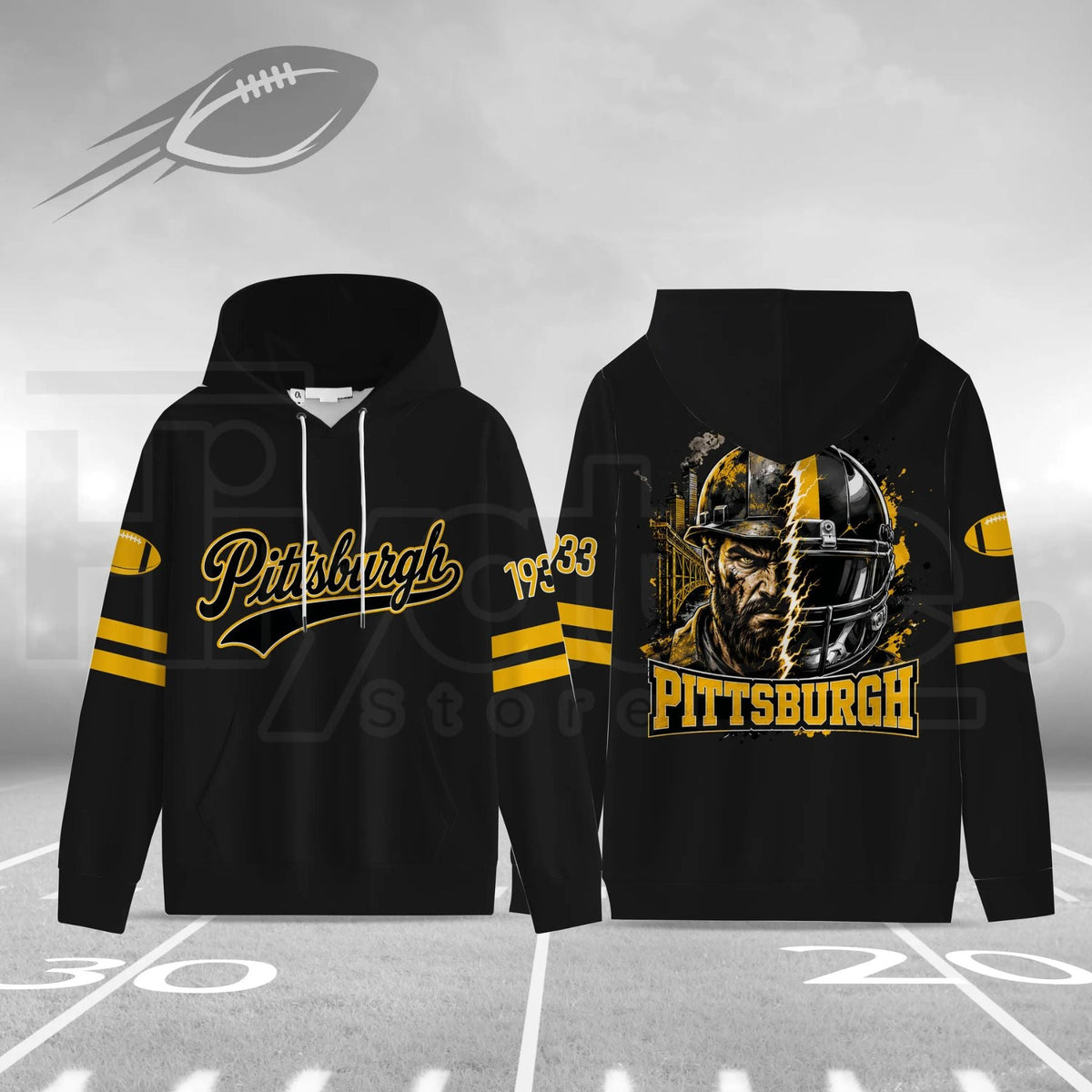 Unisex Football City Graphic Hoodie – Hometown Sports Pullover
