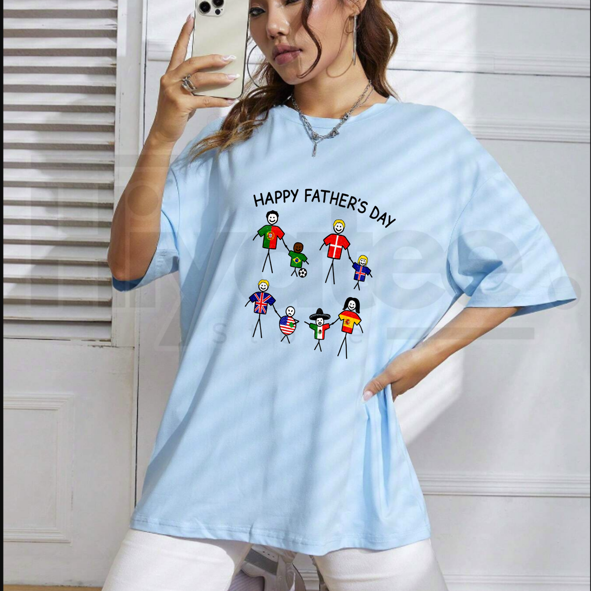 Funny Football Meme T-Shirt – Happy Father's Day Soccer Stick Figure Tee