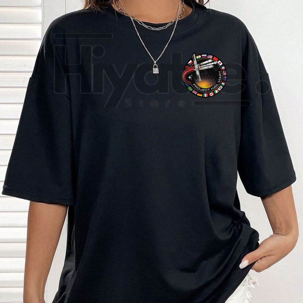 Ryan Gosling "Project Hail Mary" Cinematic T-Shirt – Ryland Grace Sci-Fi Graphic Tee, Premium 100% Cotton Minimalist Astronaut Top, Soft Heavyweight Space Exploration Shirt, Made in USA