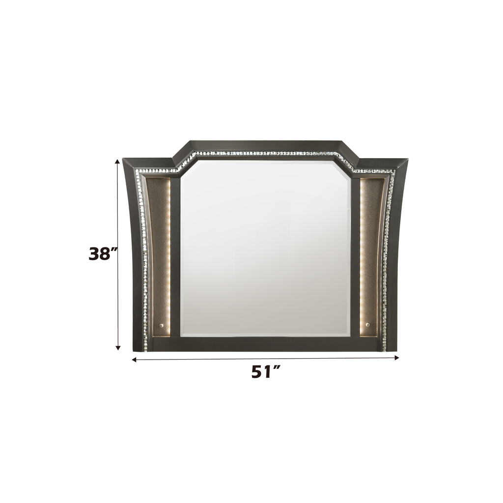 Kaitlyn Metallic Vanity & Dresser Mirror