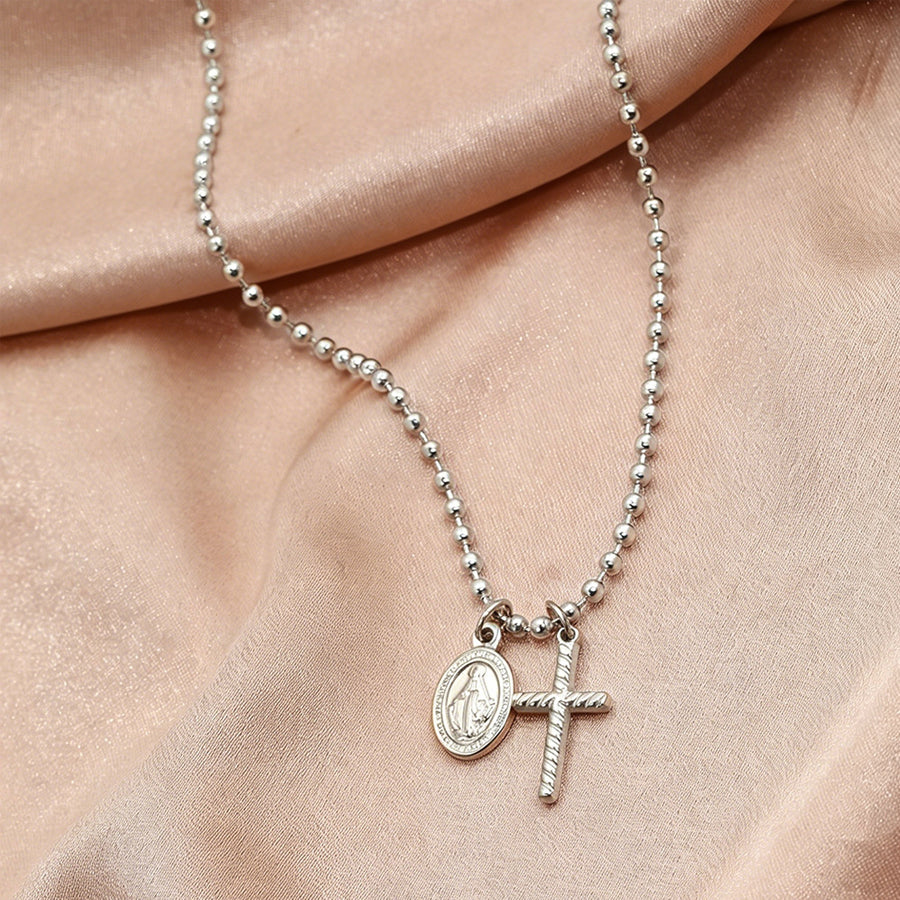 Stainless Steel Gold Silver Necklace