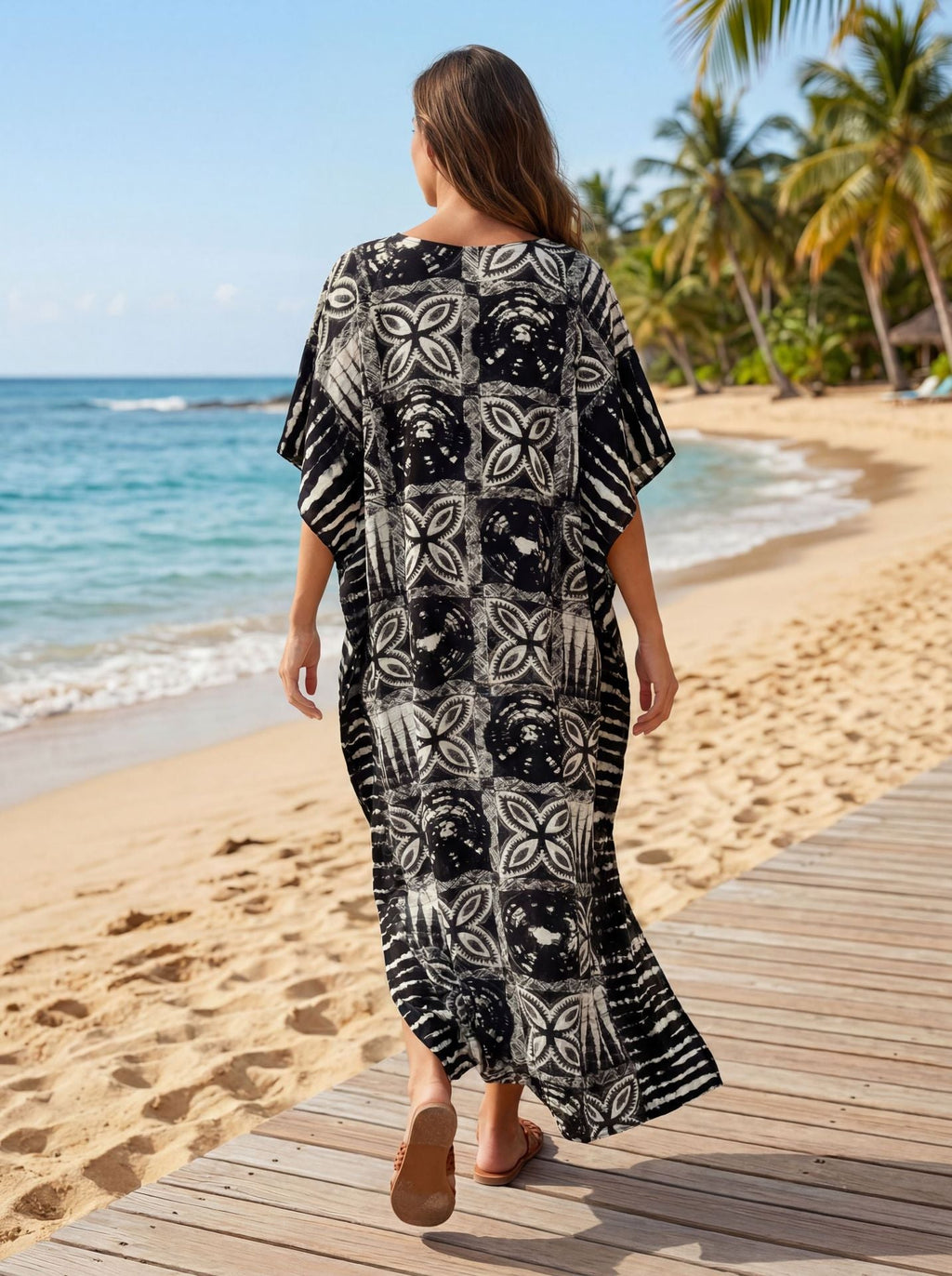 Rayon Beach Sun Protection Clothing For Women, Swimsuit Cover-up