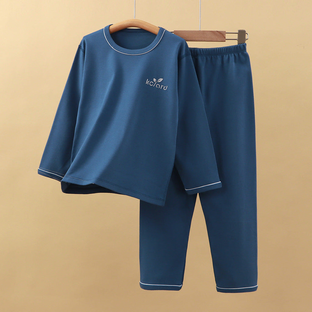 New Pure Cotton Pajamas Autumn And Winter Homewear Set Loose And Casual