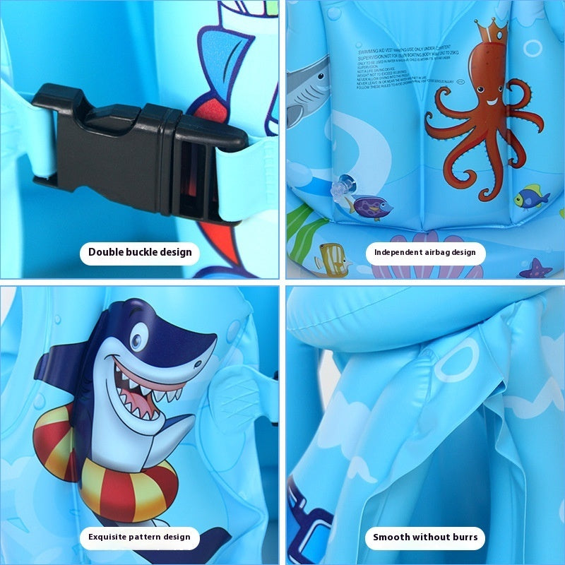 Kids Swimming Large Floating Vest Inflatable Vest Life Jacket