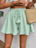 Flowy Drawstring Waist Shorts