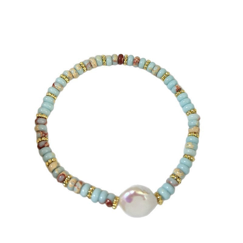 Natural Shoushan Stone Artistic Retro Bracelet