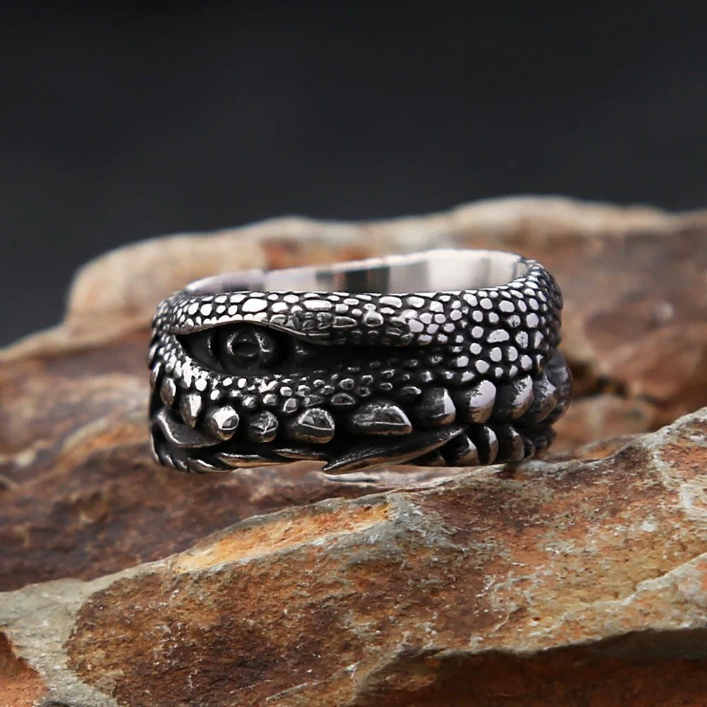 Stainless Steel Devil's Eye Ring For Men