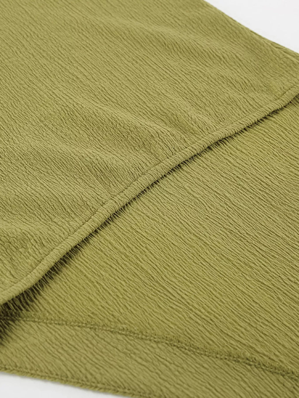 Sleeveless Top and Wide-Leg Pants Two-Piece Set – Green / Khaki