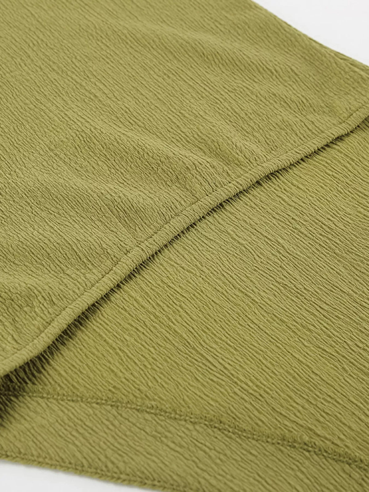 Sleeveless Top and Wide-Leg Pants Two-Piece Set – Green / Khaki