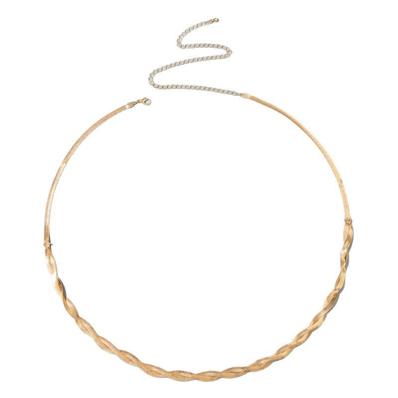 Metallic Sequin Snake-chain Waist Belt Fashionable