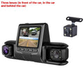 Same Display Three Recording 1080p Front And Rear Car Reversing Image