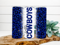 Cowboys Glitter Stainless Steel Tumbler
