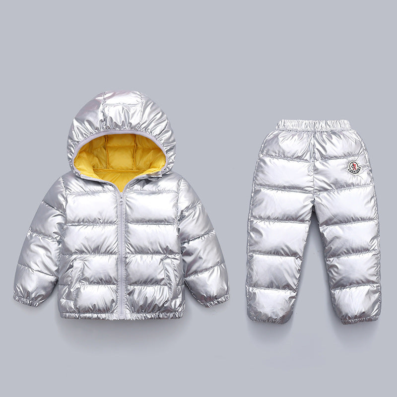 Children's down cotton suit