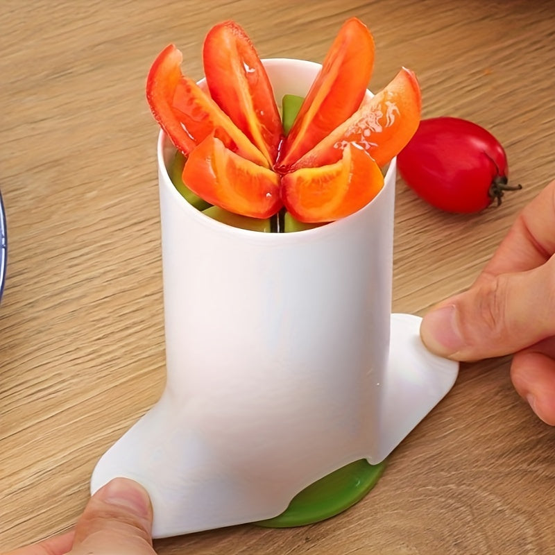 Versatile Manual Vegetable Chopper - Perfect for Cucumbers, Carrots & More - Durable ABS Kitchen Gadget