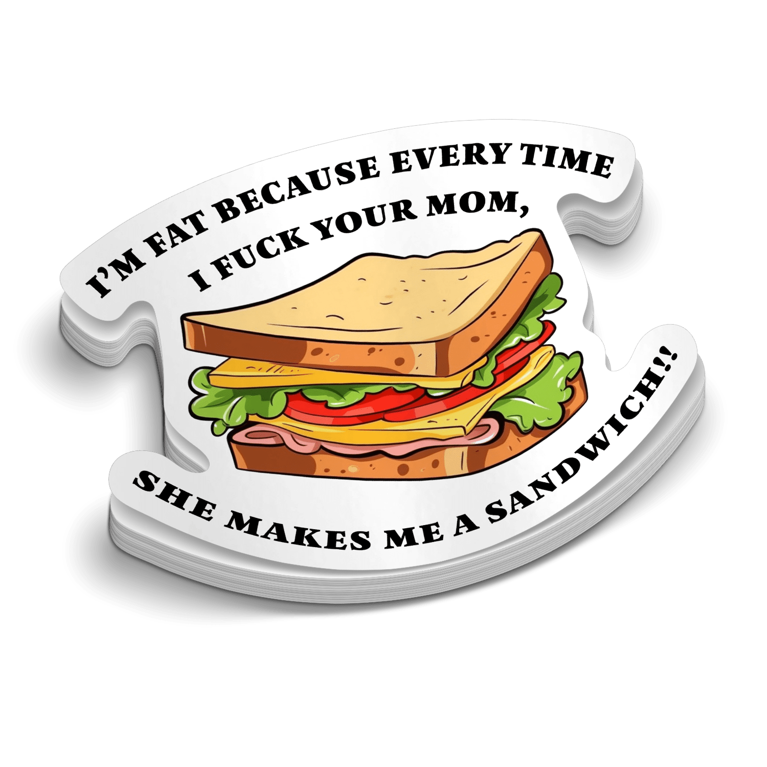 Sandwich Hard Hat Decal