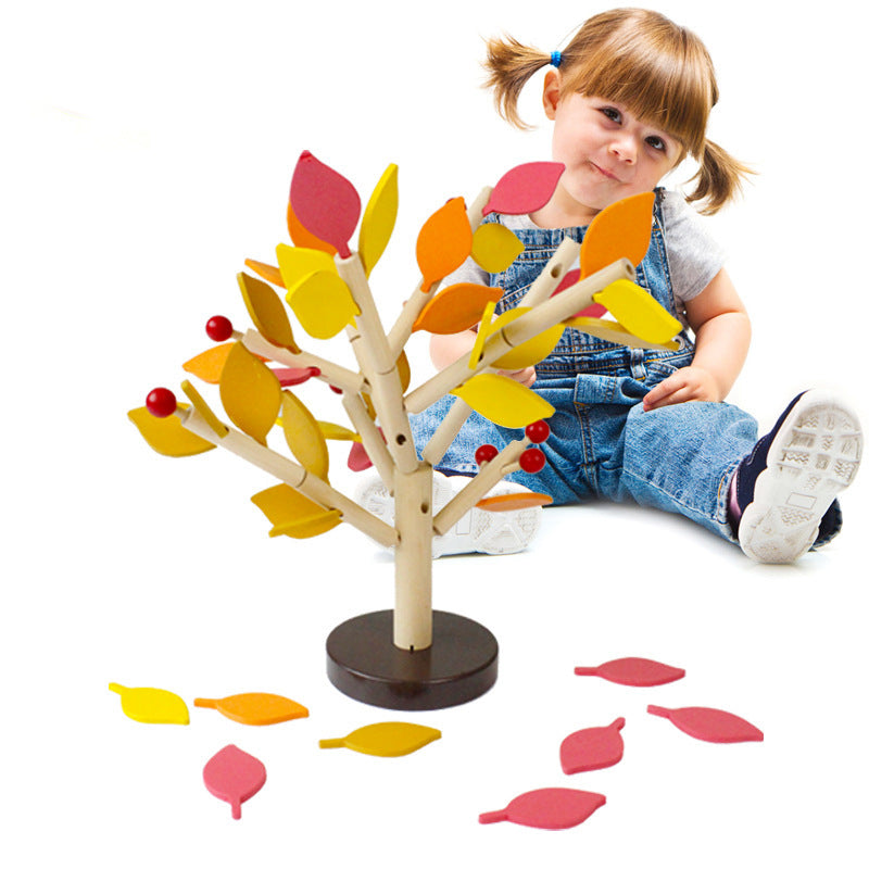 Building Block Leaf Tree Children's DIY Handmade Three-dimensional Intelligence Toys