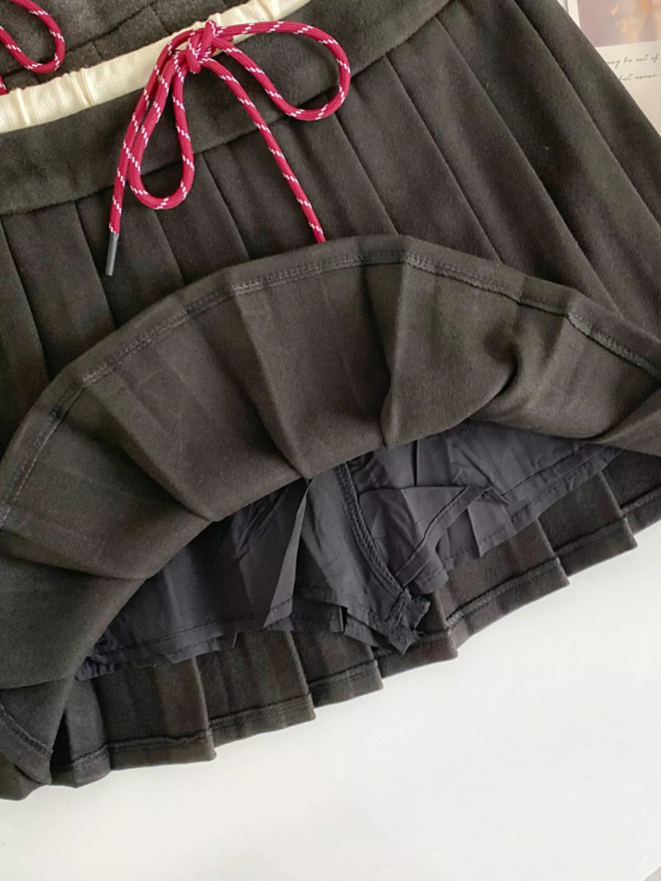 Pleated Mini Skirt