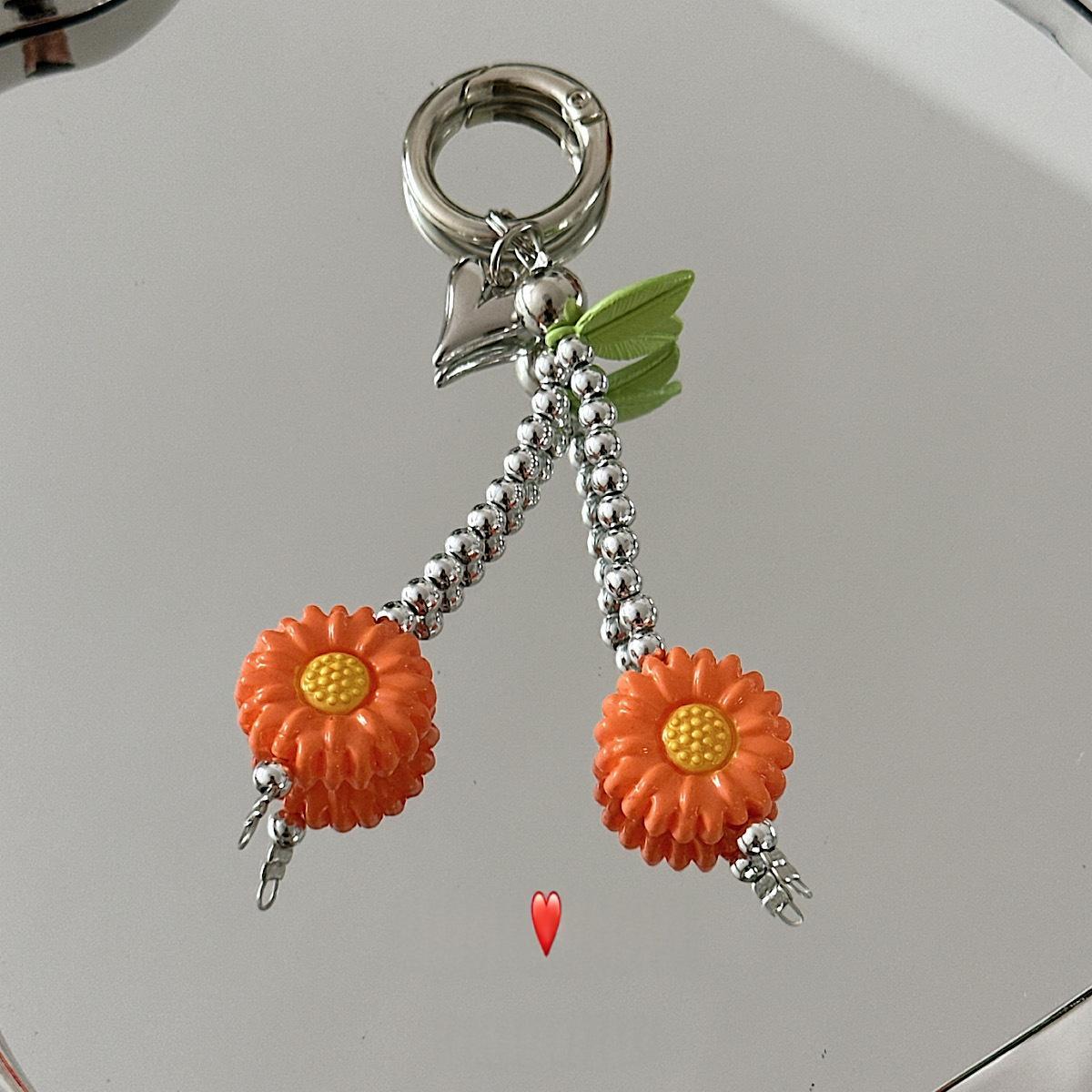 Cute Flower-shaped Bag Charm Keychain