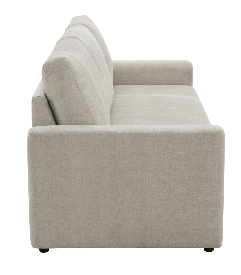 Leira Beige Linen Sleeper Sectional