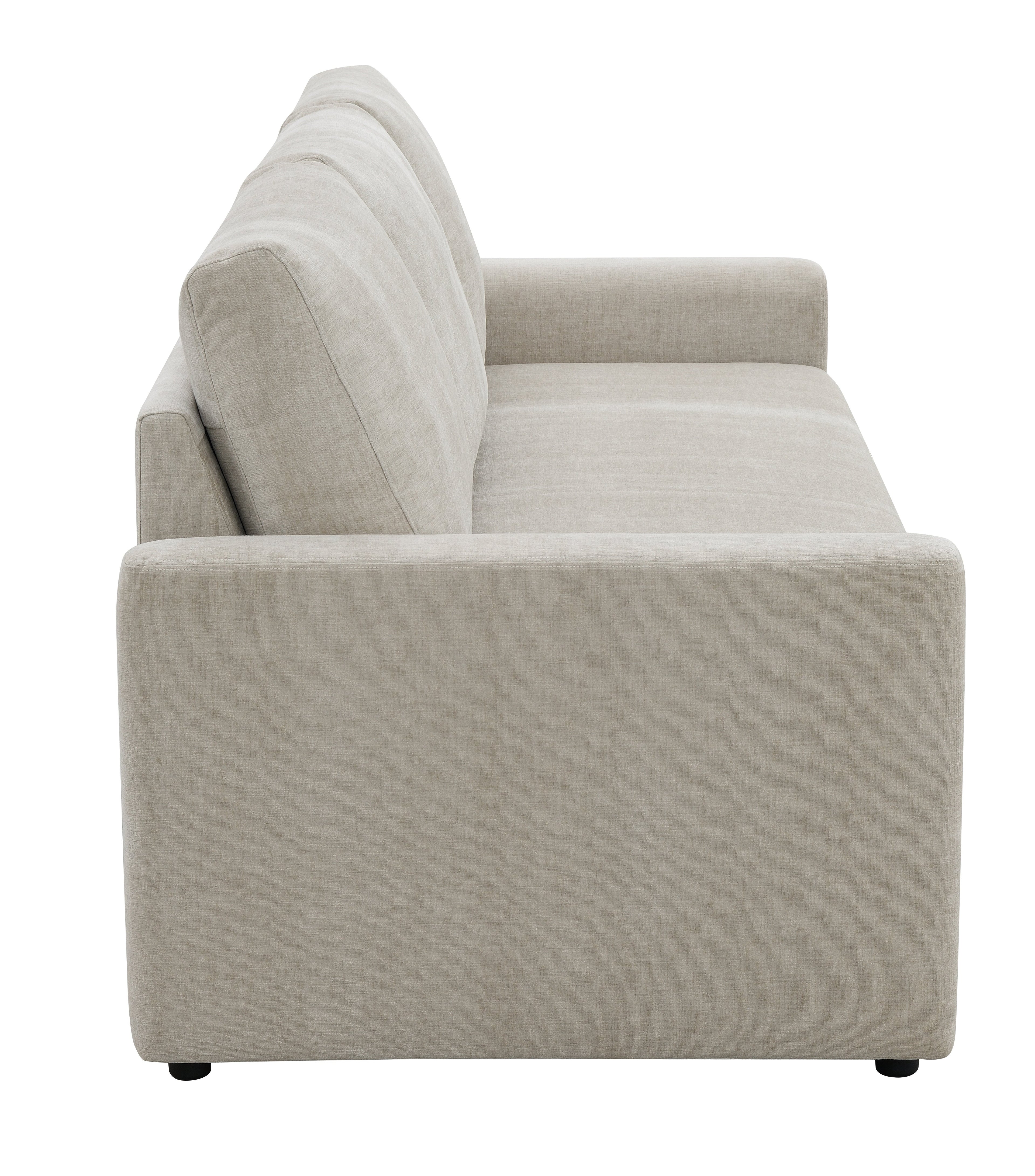 Leira Beige Linen Sleeper Sectional