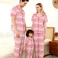 New Printed Family European And American Pajamas