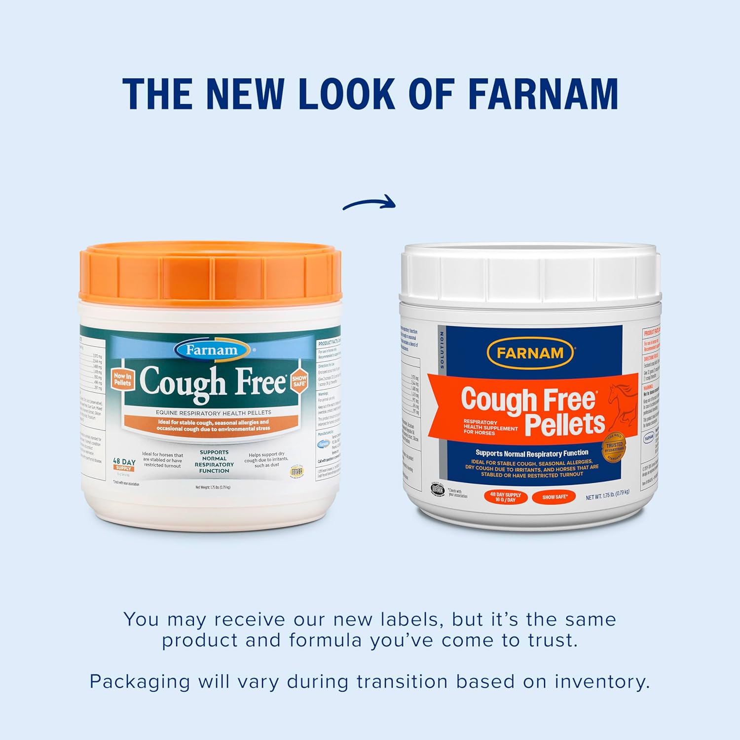 Farnam Cough Free Pellets for Horses Respiratory Support 1.75 lb.
