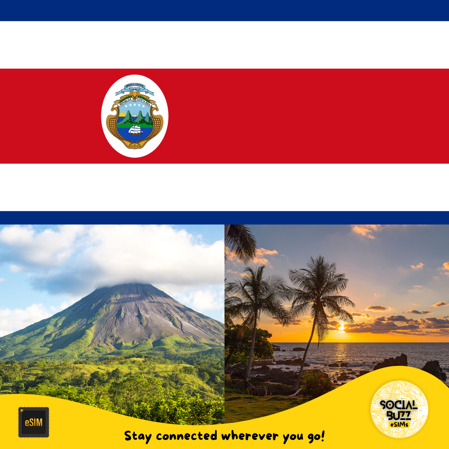 Costa Rica eSIM Internet Data Plan