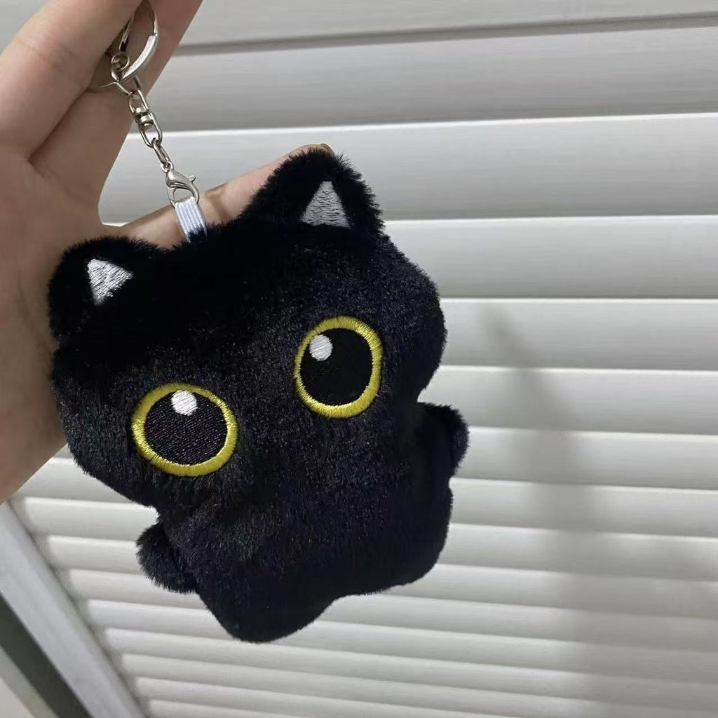 Little Black Cat Plush Doll, Keychain And Bag Charm