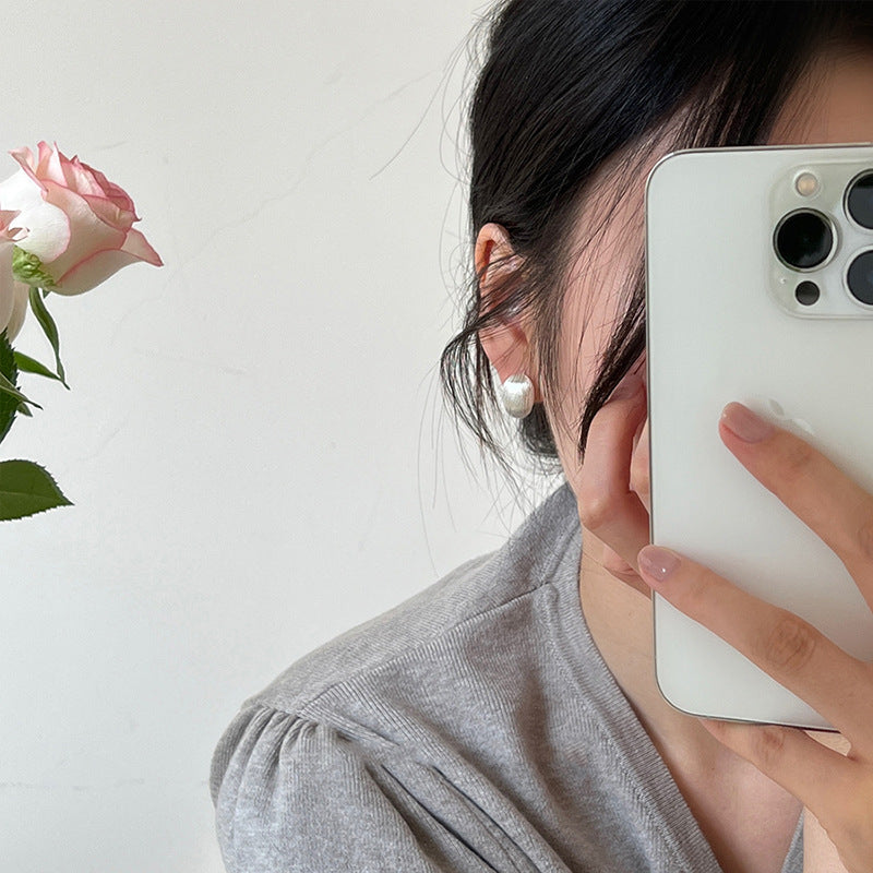 Geometric Irregular Brushed Earrings