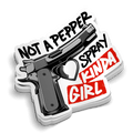 Not a Pepper Spray Kinda Girl - Hard Hat Decal