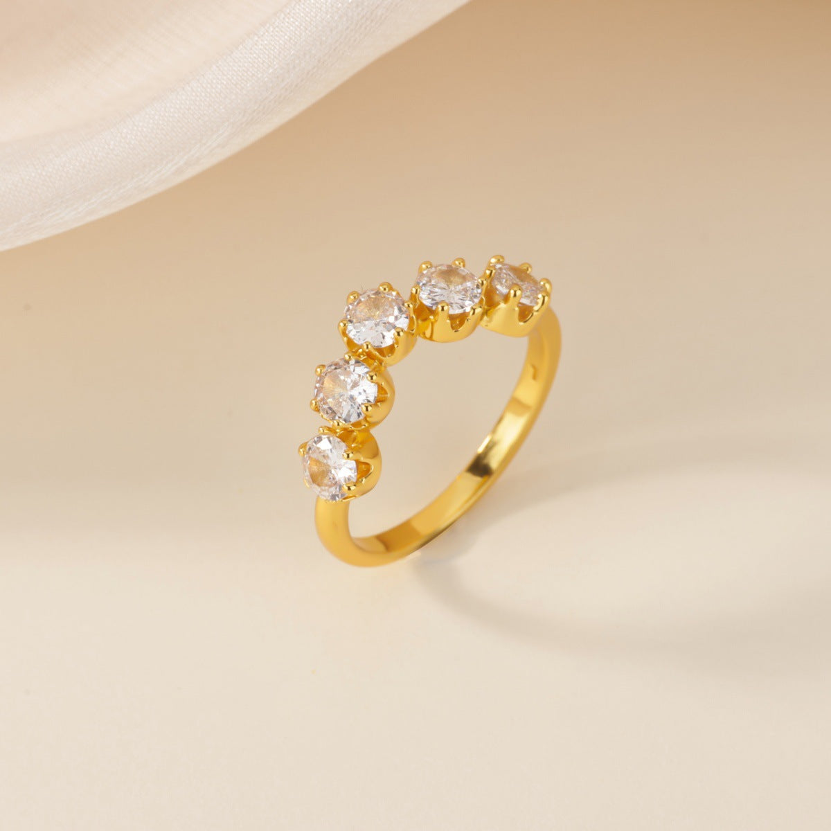 Light Luxury Zircon Ring For Women