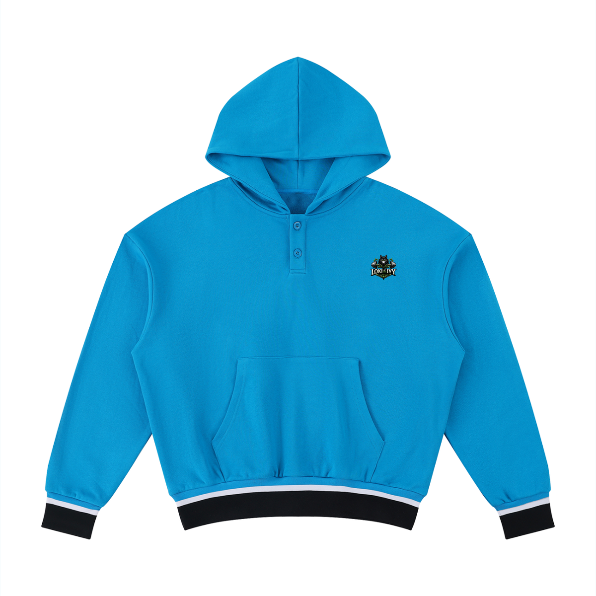 Loki & Ivy Unisex Oversized Color Block Boxy Hoodie