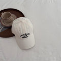 Vintage Distressed Baseball Cap With Embroidered Letters For Kids