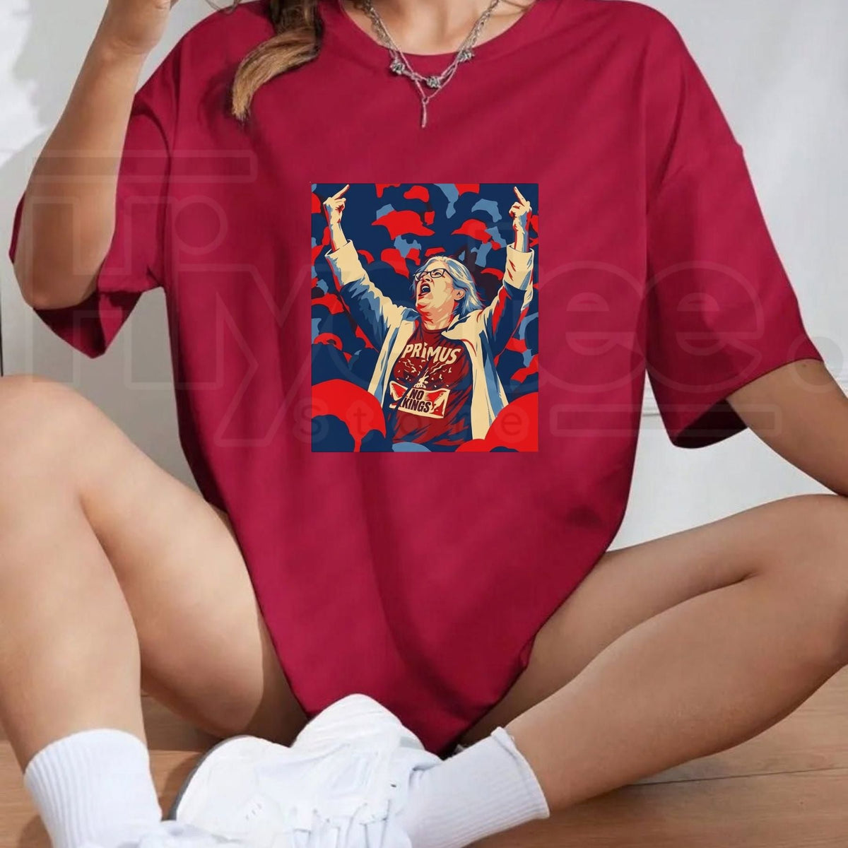 Aunt Sue Middle Finger Viral Political T-Shirt – Anti Trump Protest Streetwear Graphic Tee