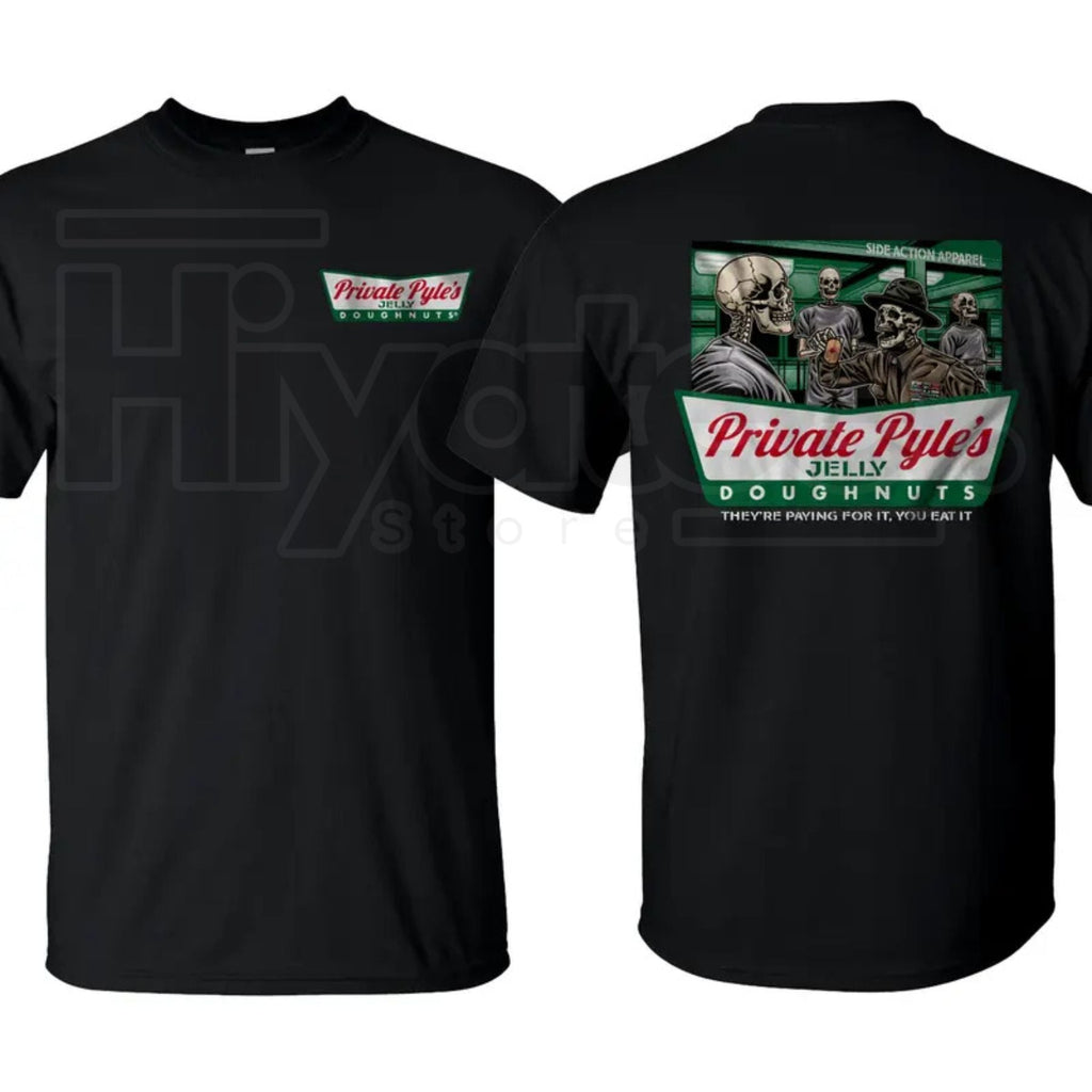 Private Pyle's Jelly Doughnuts Graphic T-Shirt – Patriotic Military Tee