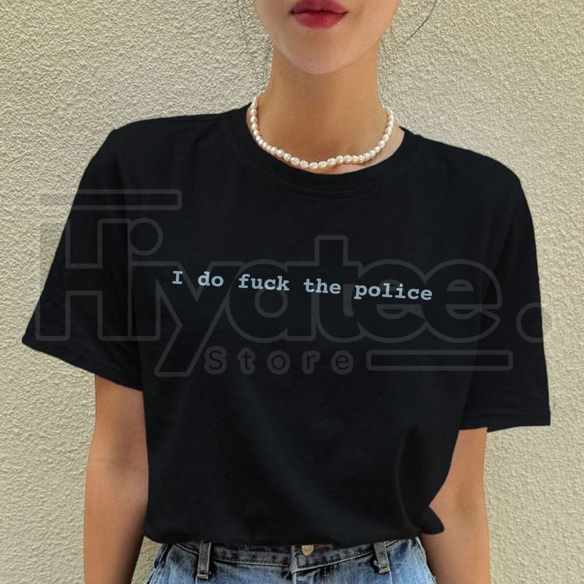 "I Do Fuk The Police" – Bold Sarcastic Statement Graphic Top