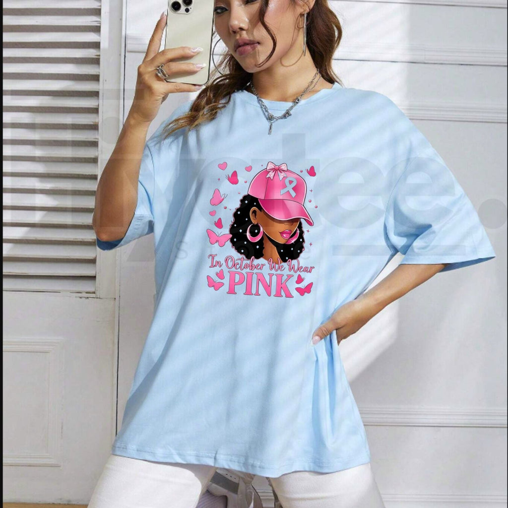 Breast Cancer Butterfly T-Shirt – Pink Ribbon Graphic Tee