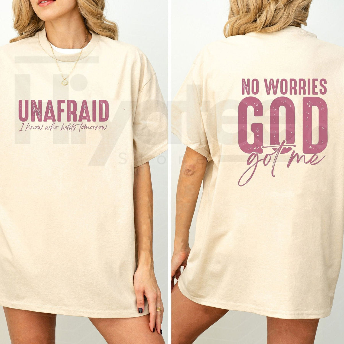 Unafraid No Worries T-Shirt – Faith Statement Graphic Tee