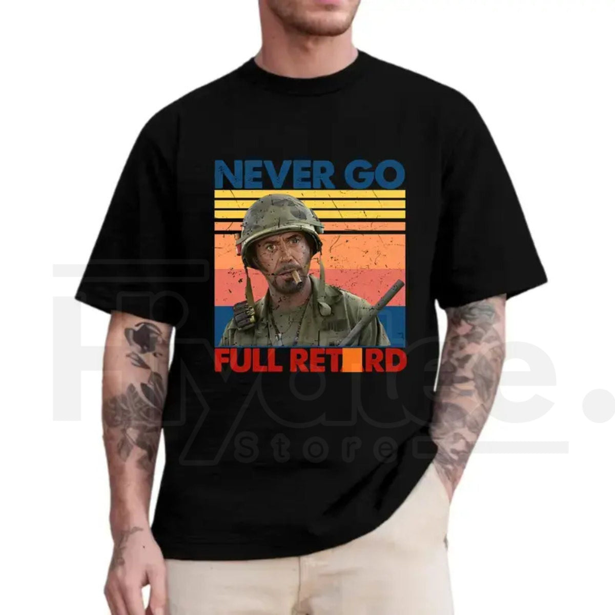 "Never Go Full" – Classic Funny Movie Quote Graphic Top